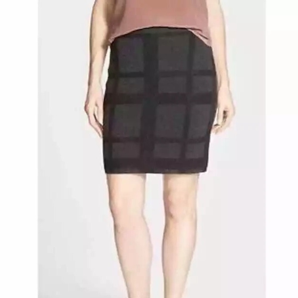 Eileen Fisher Black Checkered 100% Merino wool